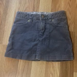 Gray corduroy skirt